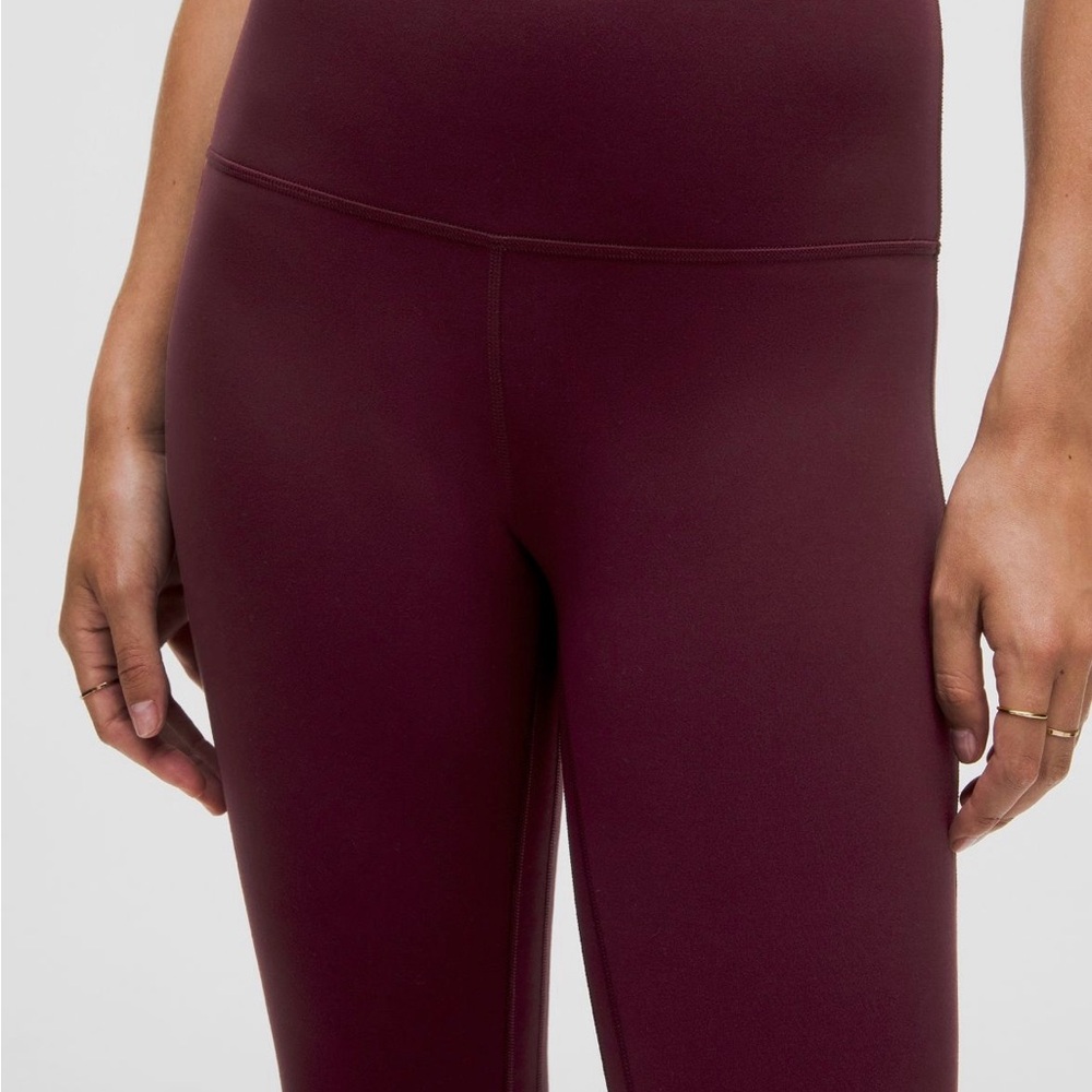 lululemon align high rise leggings 32” inseam mini flare color garnet - Picture 2 of 8